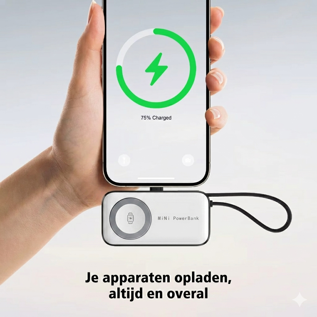 PowerCharge™ | Dagenlang een volle batterij, zonder stroom!