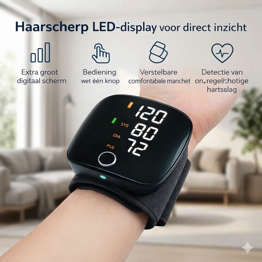 PulseMate™ Pro |  Meet uw bloeddruk pijnloos in 30 seconden