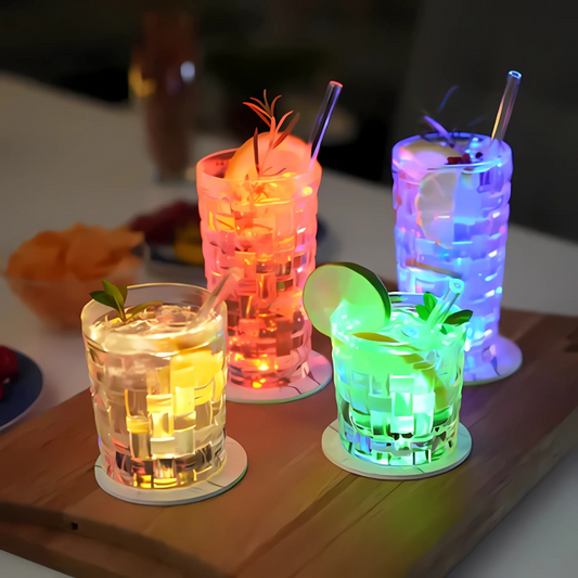 GlowGlass™ ( 6 stuks) | Verander elk glas in een lichtshow vol sfeer