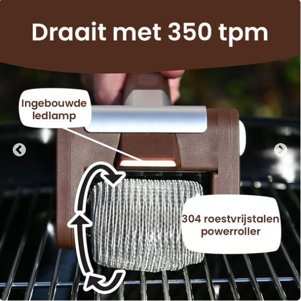 Elektrischer Grillreiniger, Borstenfrei Rotierende Grillbürste Elektrischer Grillreiniger, Borstenfrei Rotierende Grillbürste