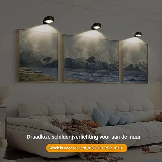 FrameLight | Geef uw schilderijen direct een luxe galerie-uitstraling | 1+2 gratis