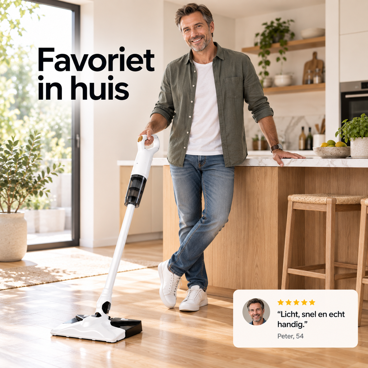 Tyfon™ | Stofzuig én dweil uw vloer in één beweging