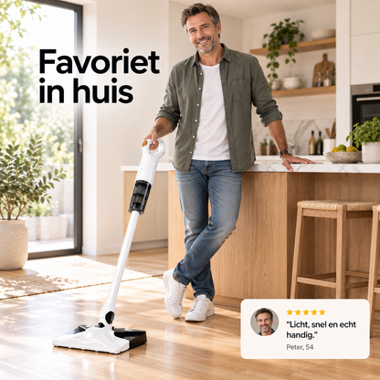 Tyfon™ | Stofzuig én dweil uw vloer in één beweging