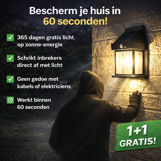 Aurix™ Wandlamp | 365 dagen gratis licht op zonne-energie | 1+1 gratis
