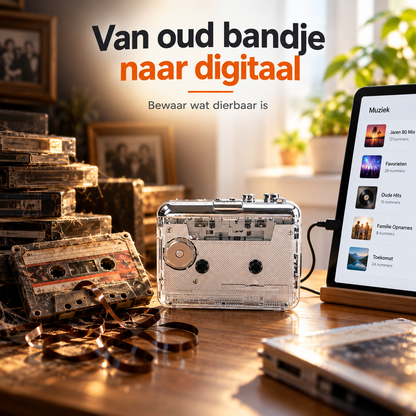 TapeSaver™ | Luister uw oude cassettes opnieuw & bewaar ze digitaal