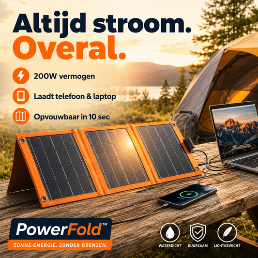 PowerFold™ – Altijd en overal gratis stroom op zak