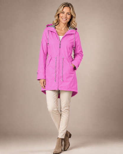 Elegante regenjas met flatterende pasvorm