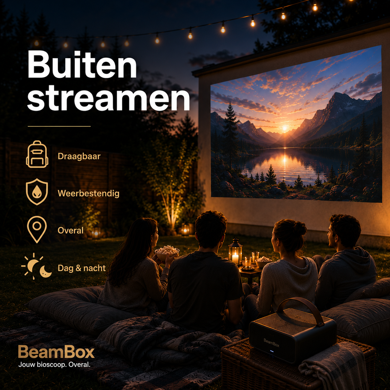 BeamBox 4K | Verander elke ruimte in een gigantische bioscoop