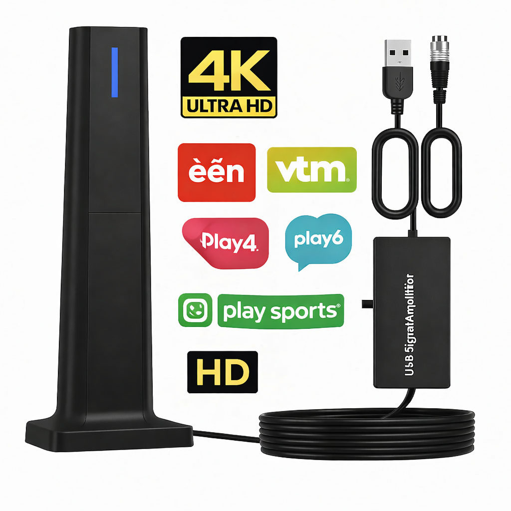 EaroTV 4K | Krijg gratis HD-zenders zonder kabel, smart-tv of Wi-Fi