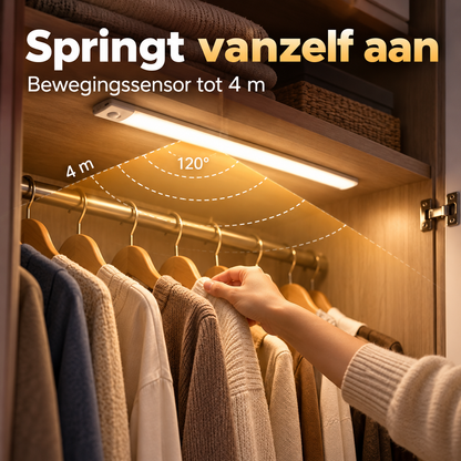 Lumosense™ | Overal automatisch licht zonder boren, kabels of stopcontact | 1+1 gratis