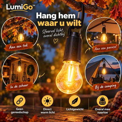 LumiGo™ | Overal direct warm licht zonder kabels of stopcontact | 2+2 gratis