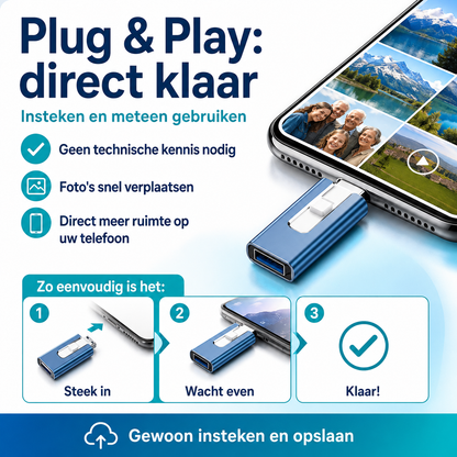 SnapStick | Nooit meer foto's verwijderen omdat uw geheugen vol is