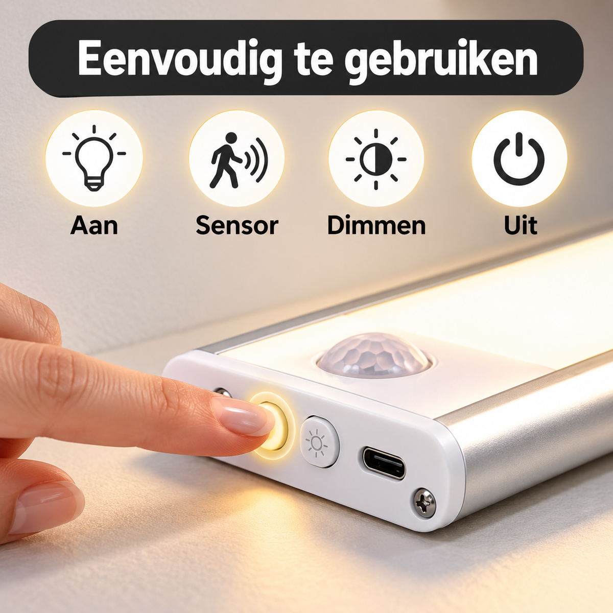 Lumosense™ | Overal automatisch licht zonder boren, kabels of stopcontact | 1+1 gratis