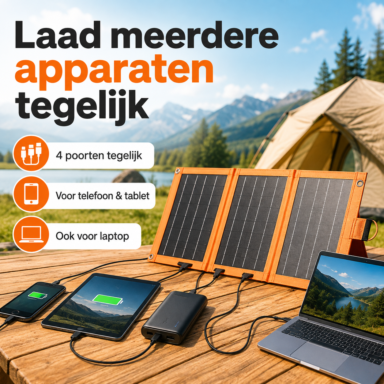 PowerFold™ – Altijd en overal gratis stroom op zak