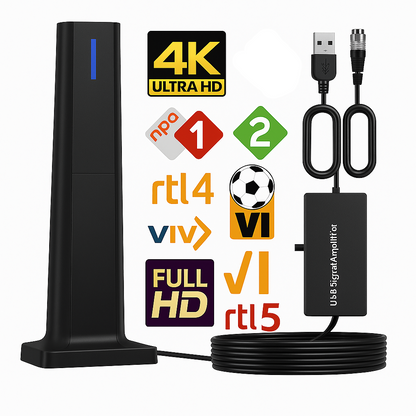 EaroTV 4K | Krijg gratis HD-zenders zonder kabel, smart-tv of Wi-Fi