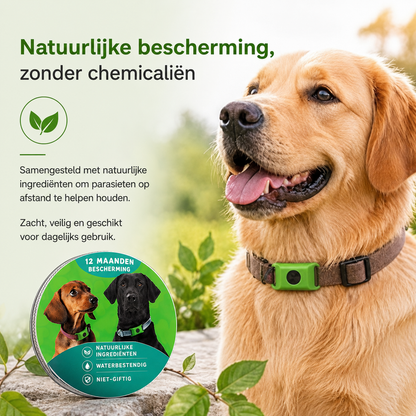 TickOff™ | 12 maanden natuurlijke bescherming tegen vlooien en teken | 1+1 GRATIS