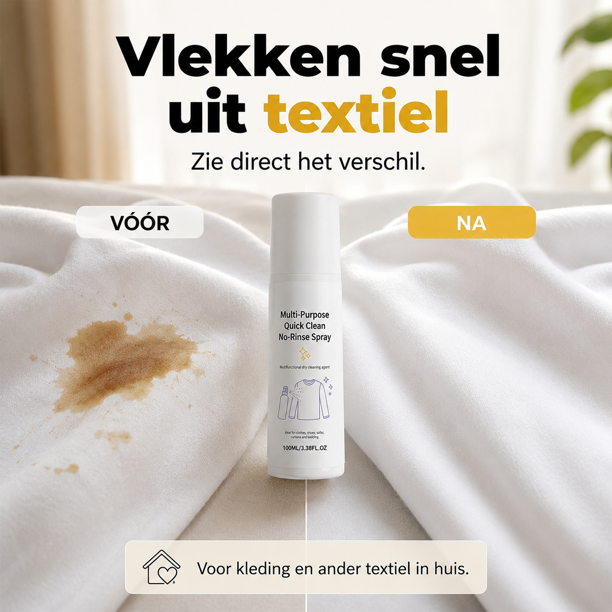 SpotLess™ | Zeg vaarwel tegen hardnekkige vlekken: Spray, veeg en klaar! | 1+1 gratis