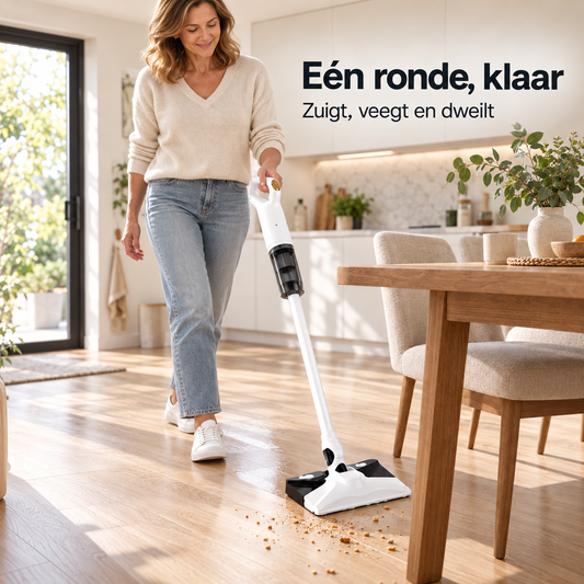 Tyfon™ | Stofzuig én dweil uw vloer in één beweging