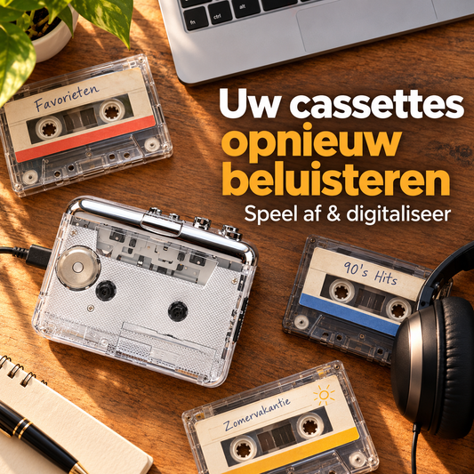 TapeSaver™ | Luister uw oude cassettes opnieuw & bewaar ze digitaal