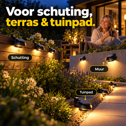 SolarGlow™ | Verlicht uw tuin zonder kabels, stopcontact of stroomkosten | 1+1 gratis