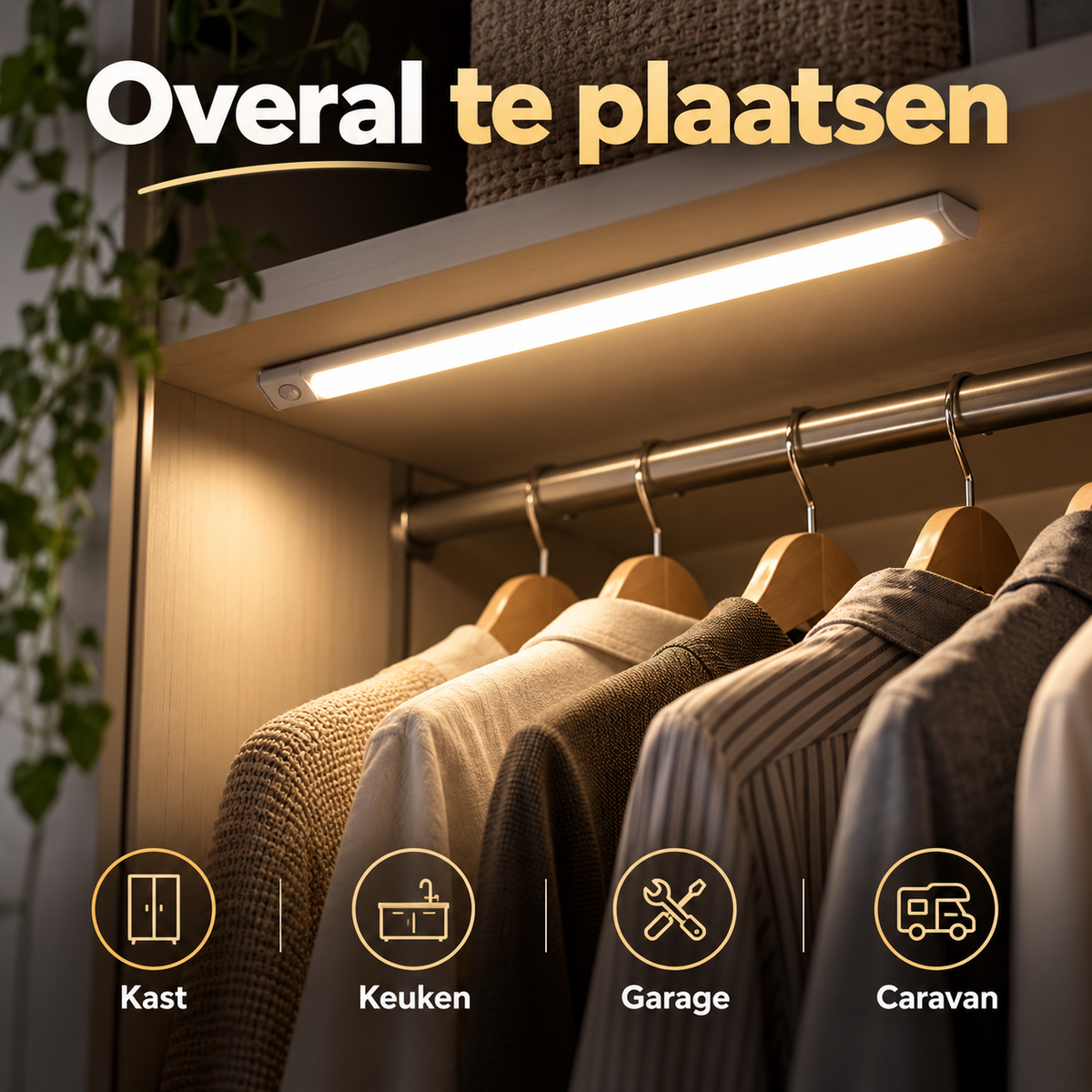 Lumosense™ | Overal automatisch licht zonder boren, kabels of stopcontact | 1+1 gratis