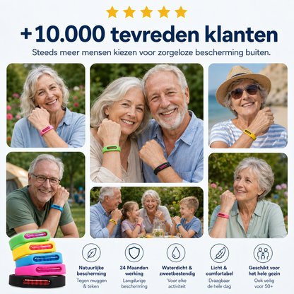 MosquitoShield™ | Natuurlijke bescherming tegen muggen en teken | 1+2 gratis
