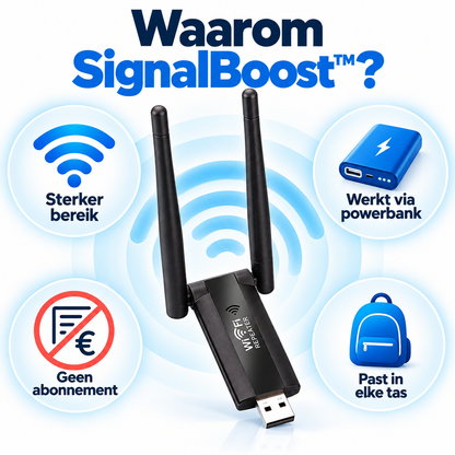 SignalBoost™ | Sterk internetbereik waar u het nodig heeft