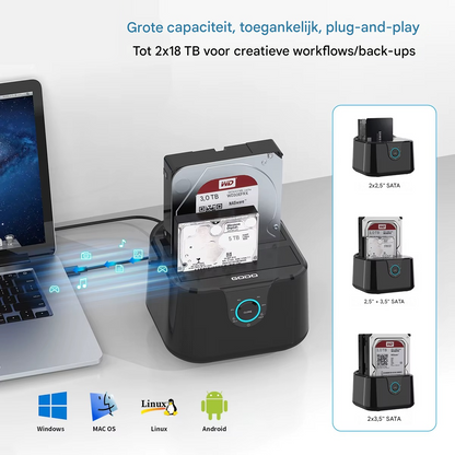 TotalRecovery Dock™ | Herstel al je bestanden in seconden