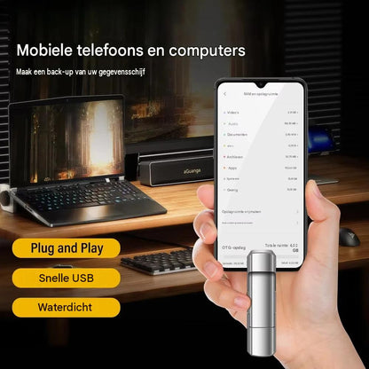 Geheugenstick voor telefoon, tablet, computer en laptop
