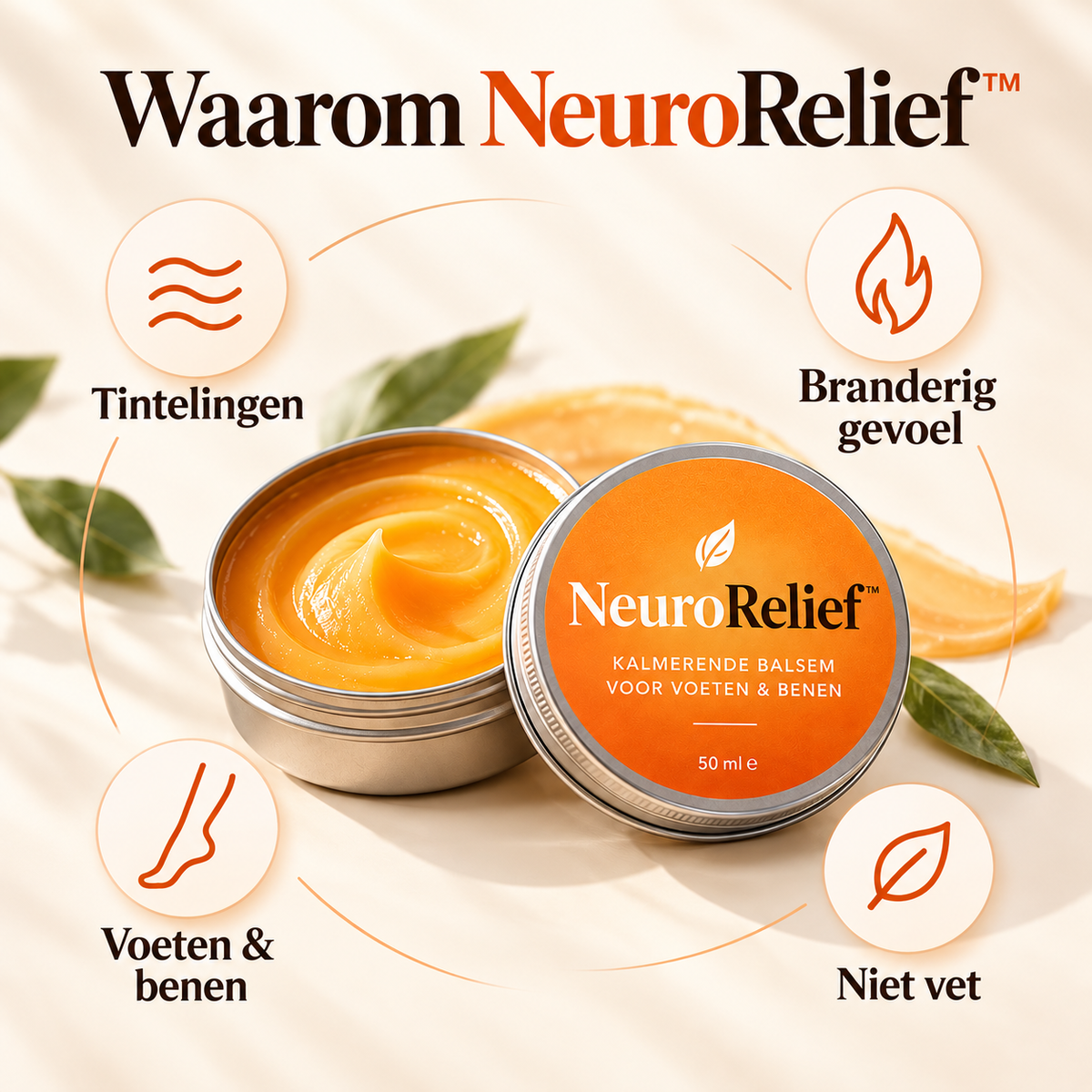 NeuroRelief™ | Pak zenuwpijn, tintelingen &amp; branderige voeten gericht aan | 1+1 gratis