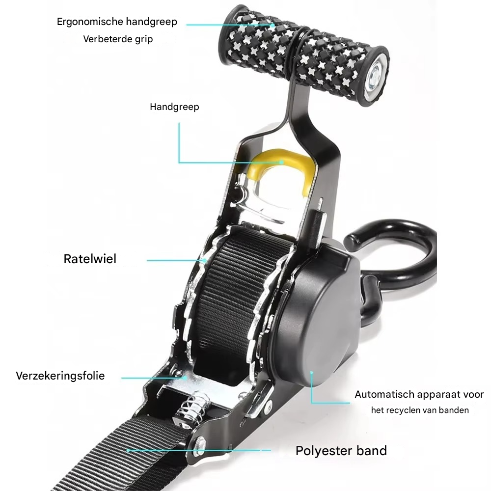 TitanGrip Pro™ | De enige spanband die nooit in de knoop raakt