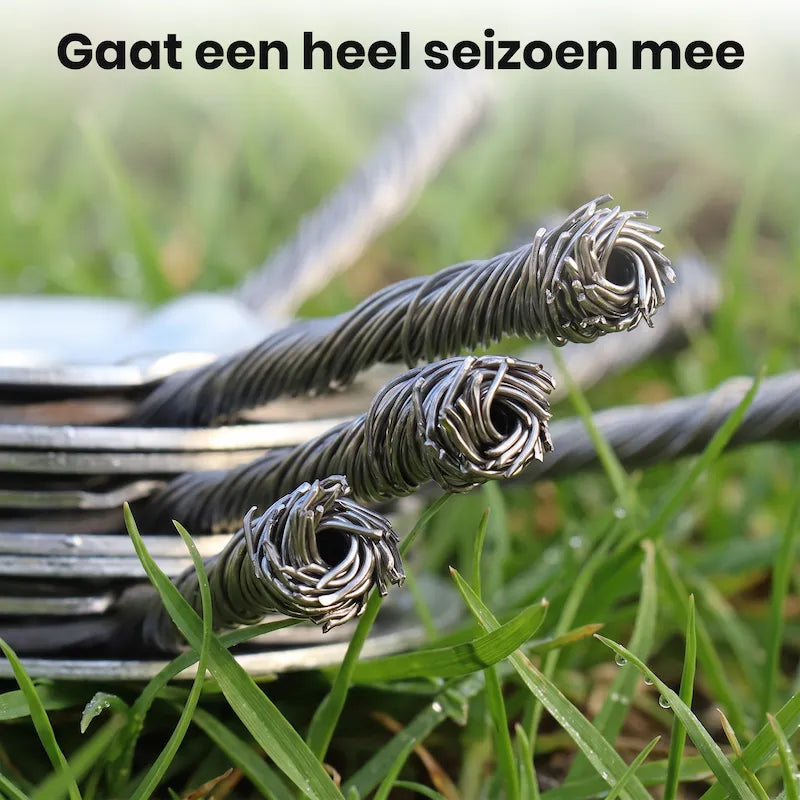 SteelTrim™ | Maai hardnekkig onkruid weg zonder steeds trimdraad te vervangen