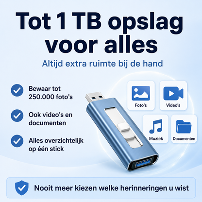 SnapStick | Nooit meer foto's verwijderen omdat uw geheugen vol is