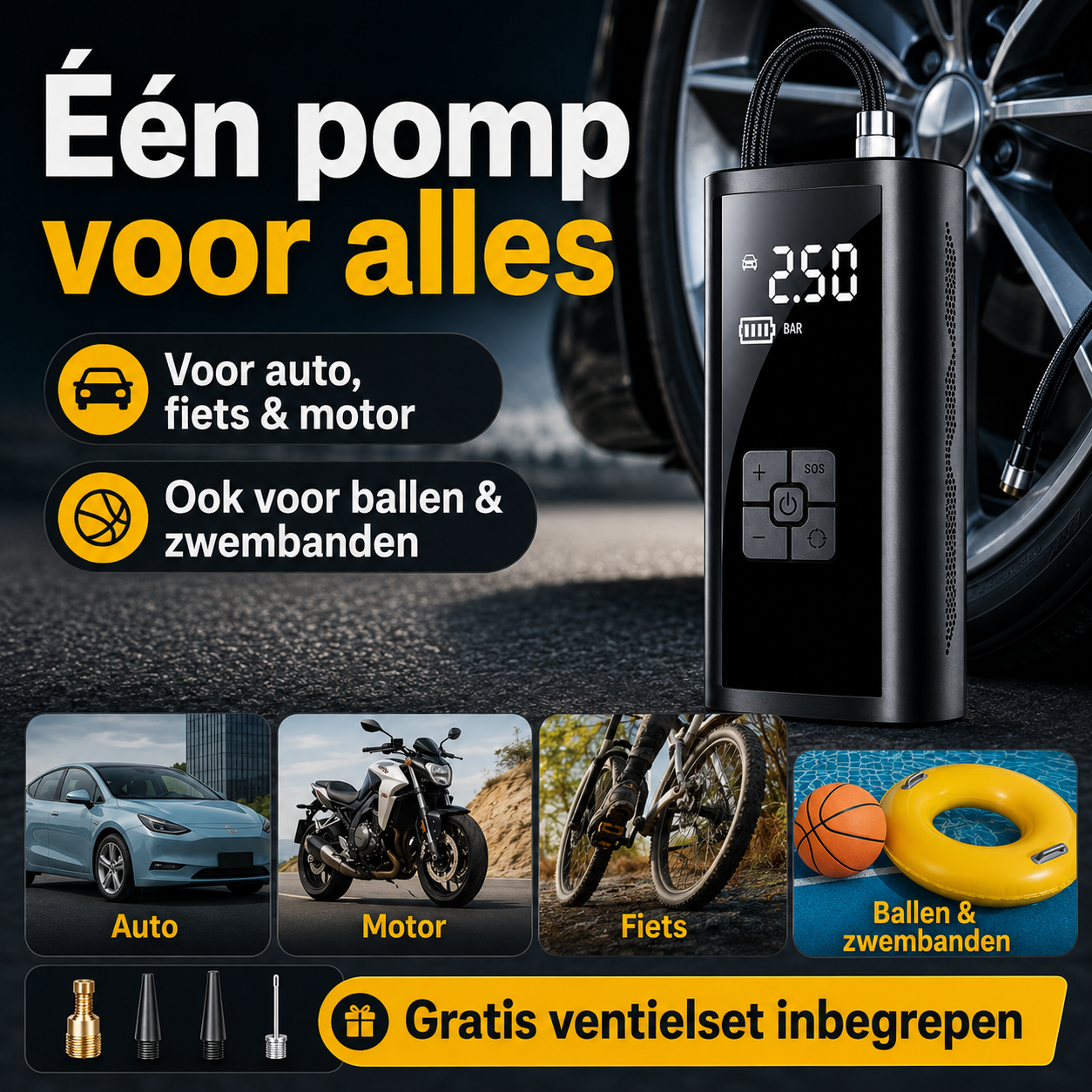 AirPump™ | Bespaar direct op brandstof en luchtkosten