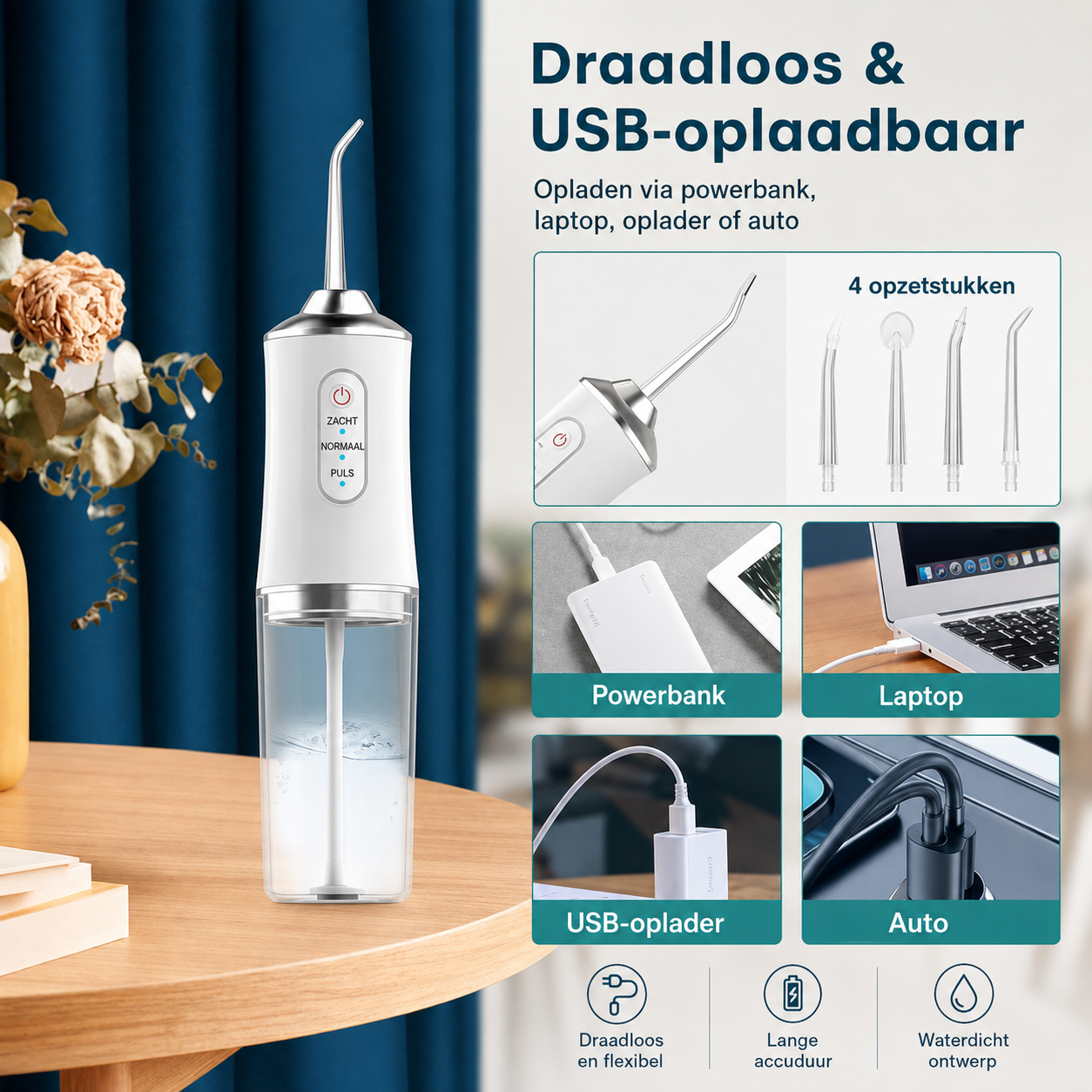 AquaDent™ | Frisse adem en schoon gebit in slechts 60 seconden