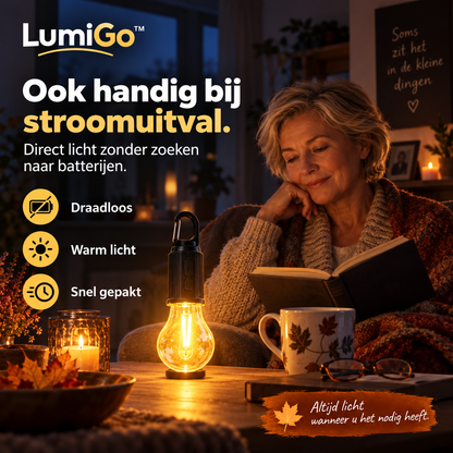 LumiGo™ | Overal direct warm licht zonder kabels of stopcontact | 2+2 gratis