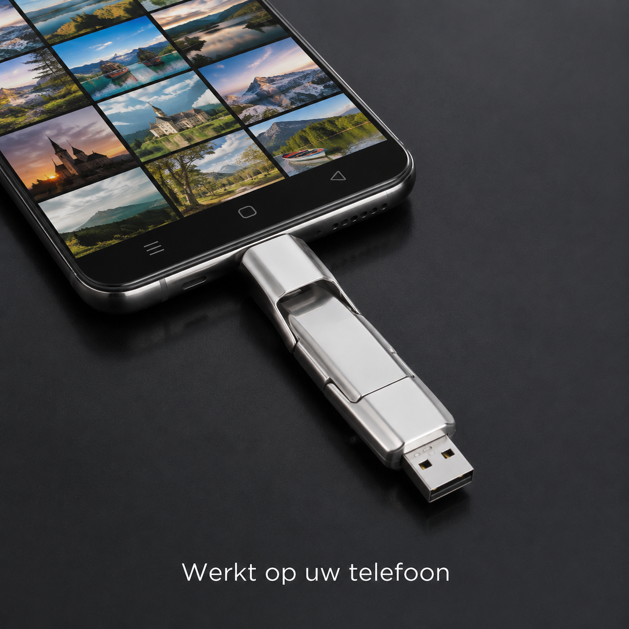 Geheugenstick voor telefoon, tablet, computer en laptop