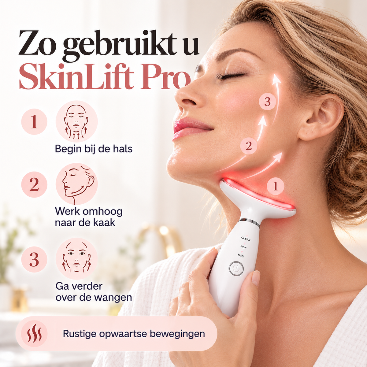 SkinLift Pro™ | Voor een strakker gezicht, stevigere hals & jongere uitstraling