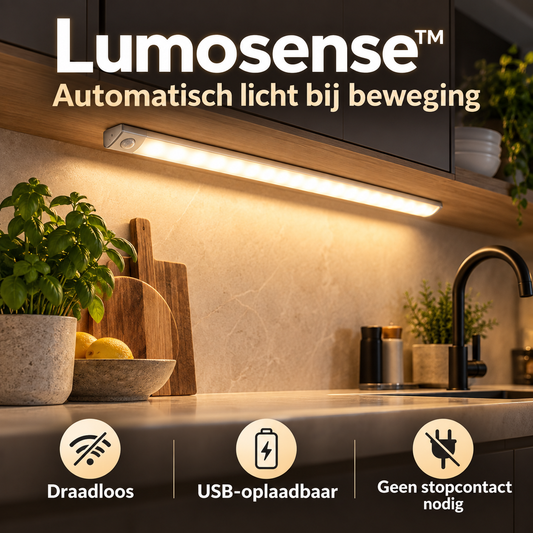 Lumosense™ | Overal automatisch licht zonder boren, kabels of stopcontact | 1+1 gratis