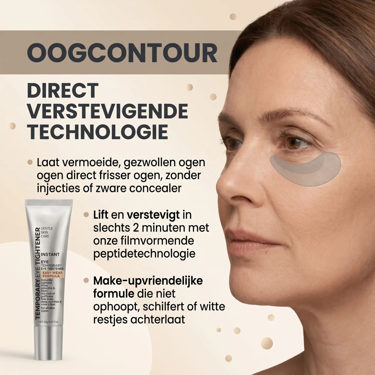 EyeLift™ | Laat wallen verdwijnen & strijk rimpeltjes glad in enkele minuten | 1+1 gratis
