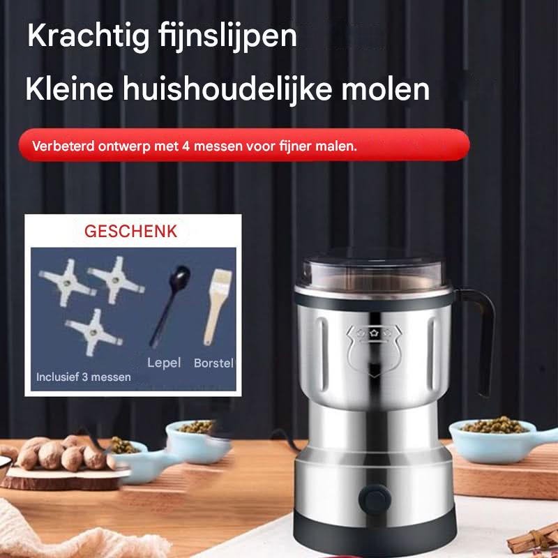 GrindMaster™ | De enige molen met onverwoestbaar RVS, zonder microplastic
