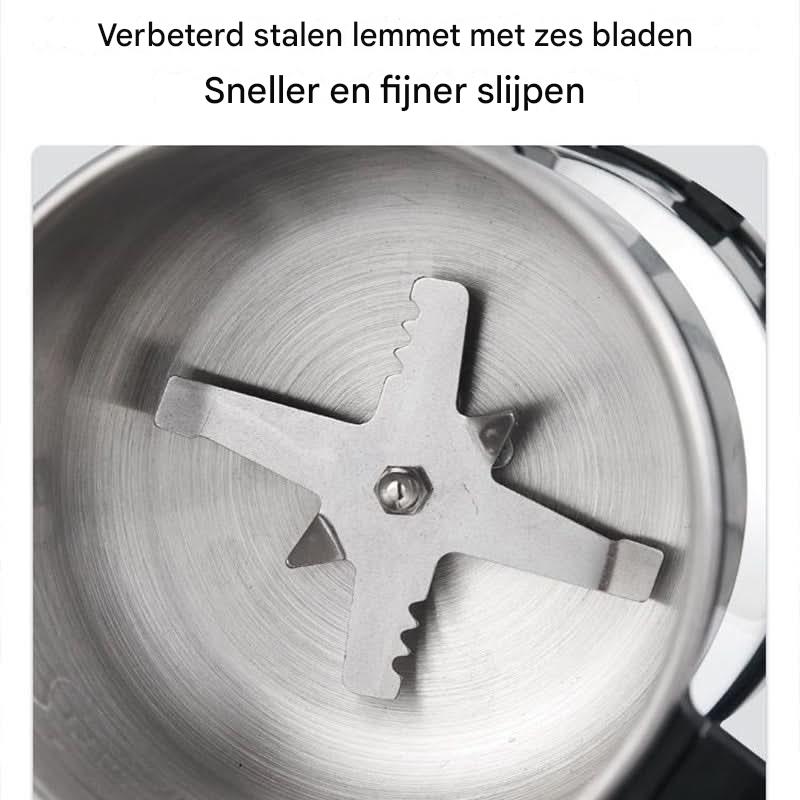 GrindMaster™ | De enige molen met onverwoestbaar RVS, zonder microplastic