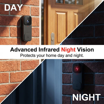⚡Slimme videodeurbel met 4,3" scherm – live bewaking & tweerichtingsaudio🏡