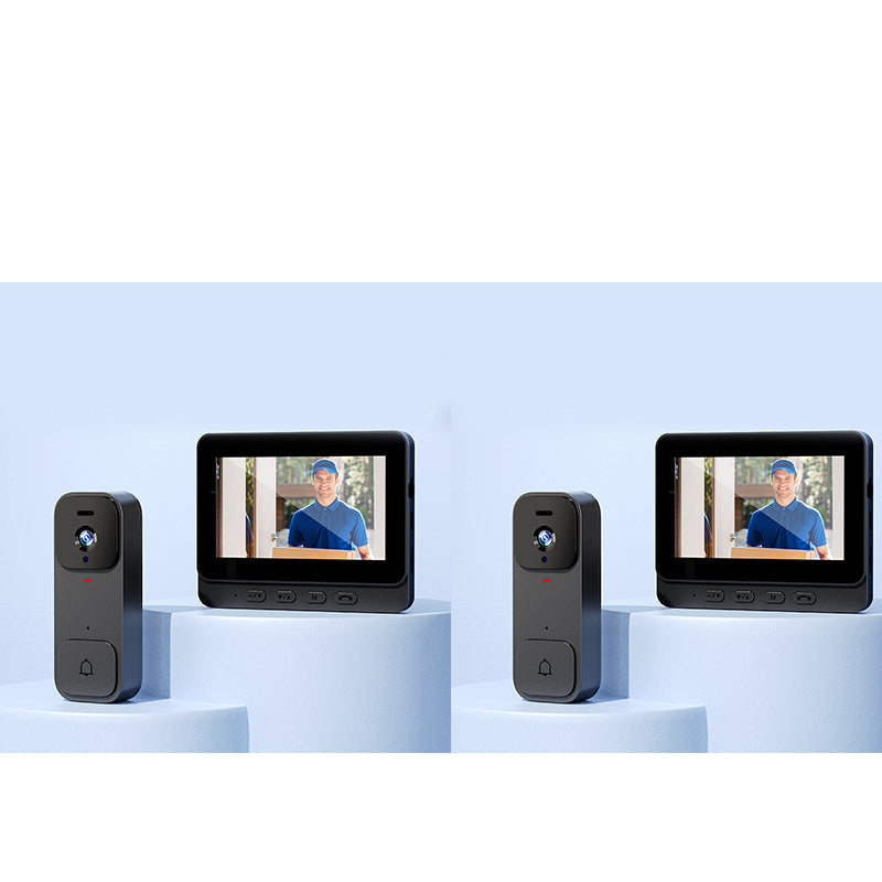 ⚡Slimme videodeurbel met 4,3" scherm – live bewaking & tweerichtingsaudio🏡