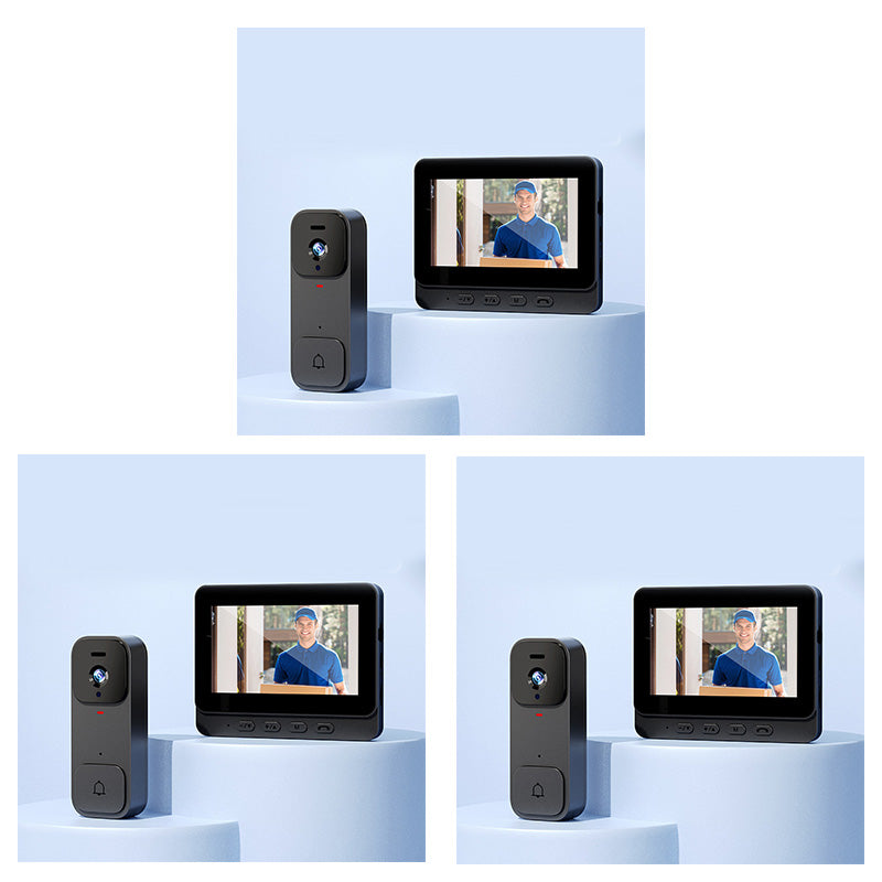 ⚡Slimme videodeurbel met 4,3" scherm – live bewaking & tweerichtingsaudio🏡