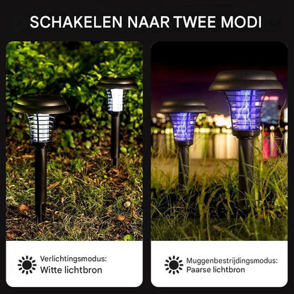 SolarZap Pro™ | Slimme muggenbestrijding en sfeerverlichting op zonne-energie | 1+1 gratis