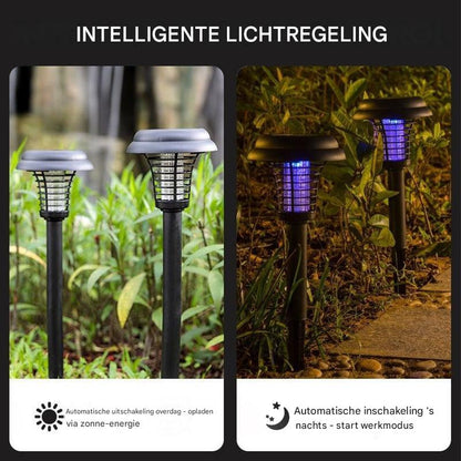SolarZap Pro™ | Slimme muggenbestrijding en sfeerverlichting op zonne-energie | 1+1 gratis