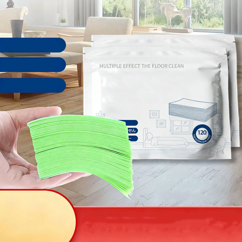 FloorGlow™ wateroplosbare doekjes 120x  | Reken Direct Af Met Vet, Vlekken en Strepen