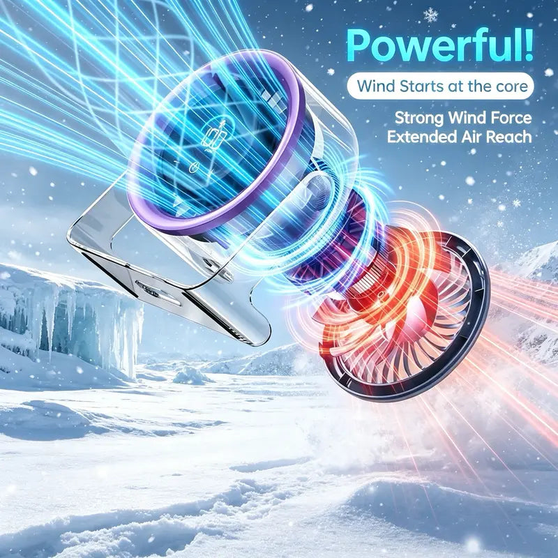 📢📢50% KORTING !! ❄️ HOGE-SNELHEID BUREAUVENTILATOR MET TEC KOELING — Directe Thermoelektrische Koeling | Instelbare Snelheden | Draagbaar Ontwerp 🌬️